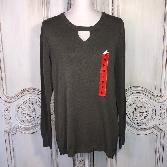 ONEA Tumble Weed Color Front Sweater Back Fabric Popover Sweater Size Med. - Picture 1 of 11